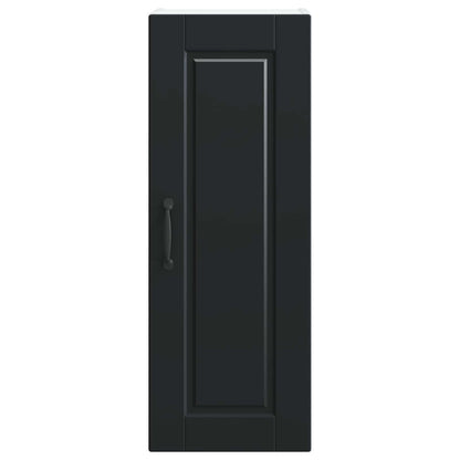 vidaXL Wall Cabinet PORTO Black 30 x 31 x 80 cm Engineered Wood 6