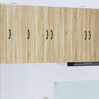 vidaXL Wall Cabinet PORTO Sonoma Oak 30 x 31 x 80 cm Engineered Wood 1