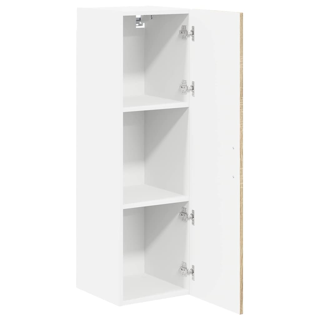 vidaXL Wall Cabinet PORTO Sonoma Oak 30 x 31 x 80 cm Engineered Wood 5