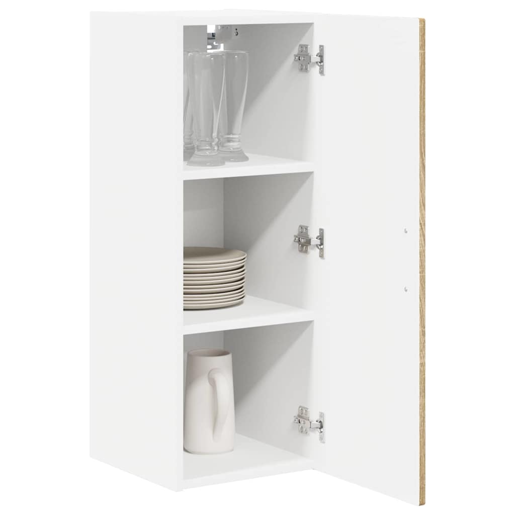 vidaXL Wall Cabinet PORTO Sonoma Oak 30 x 31 x 80 cm Engineered Wood 3