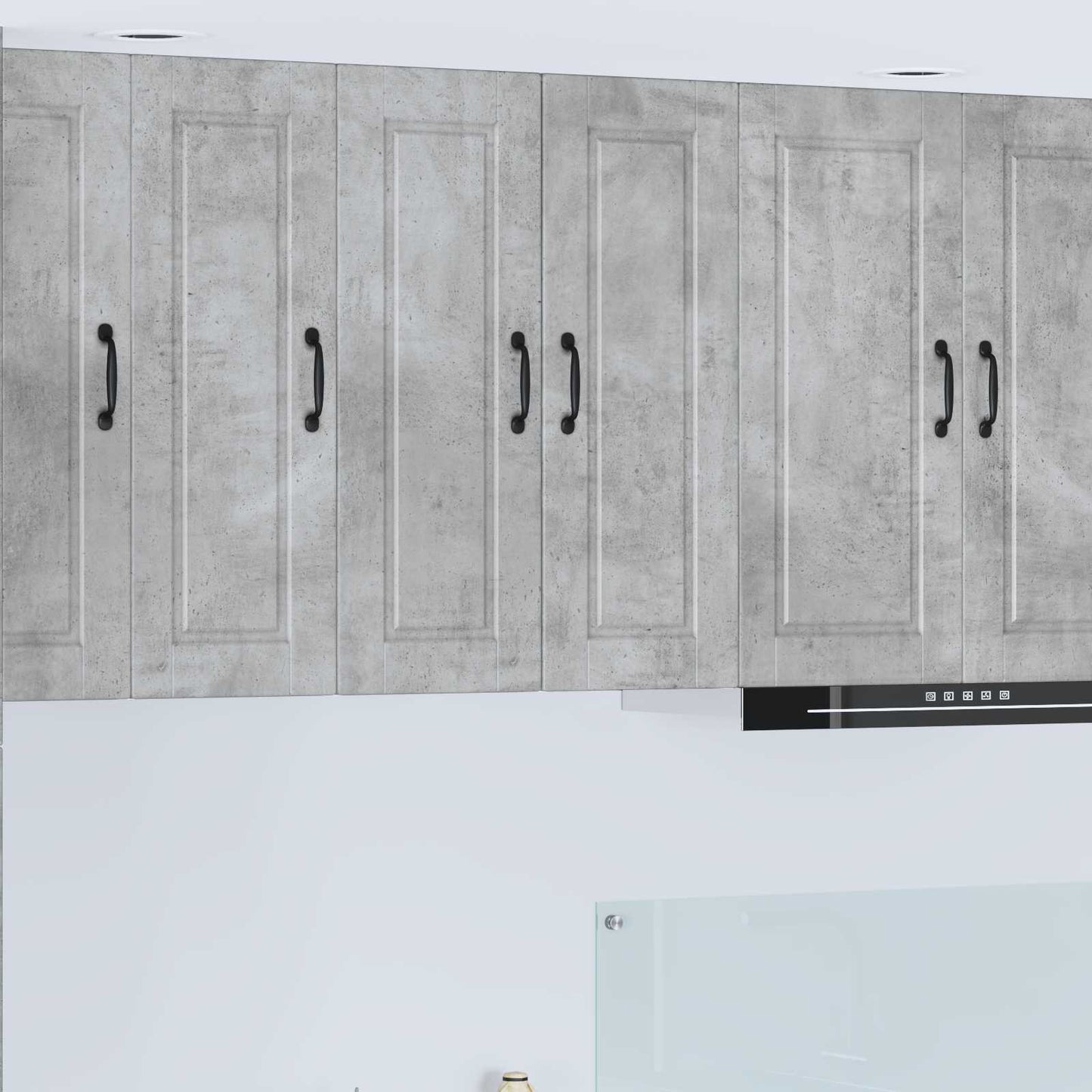 vidaXL Wall Cabinet PORTO Concrete Grey 30 x 31 x 80 cm 1