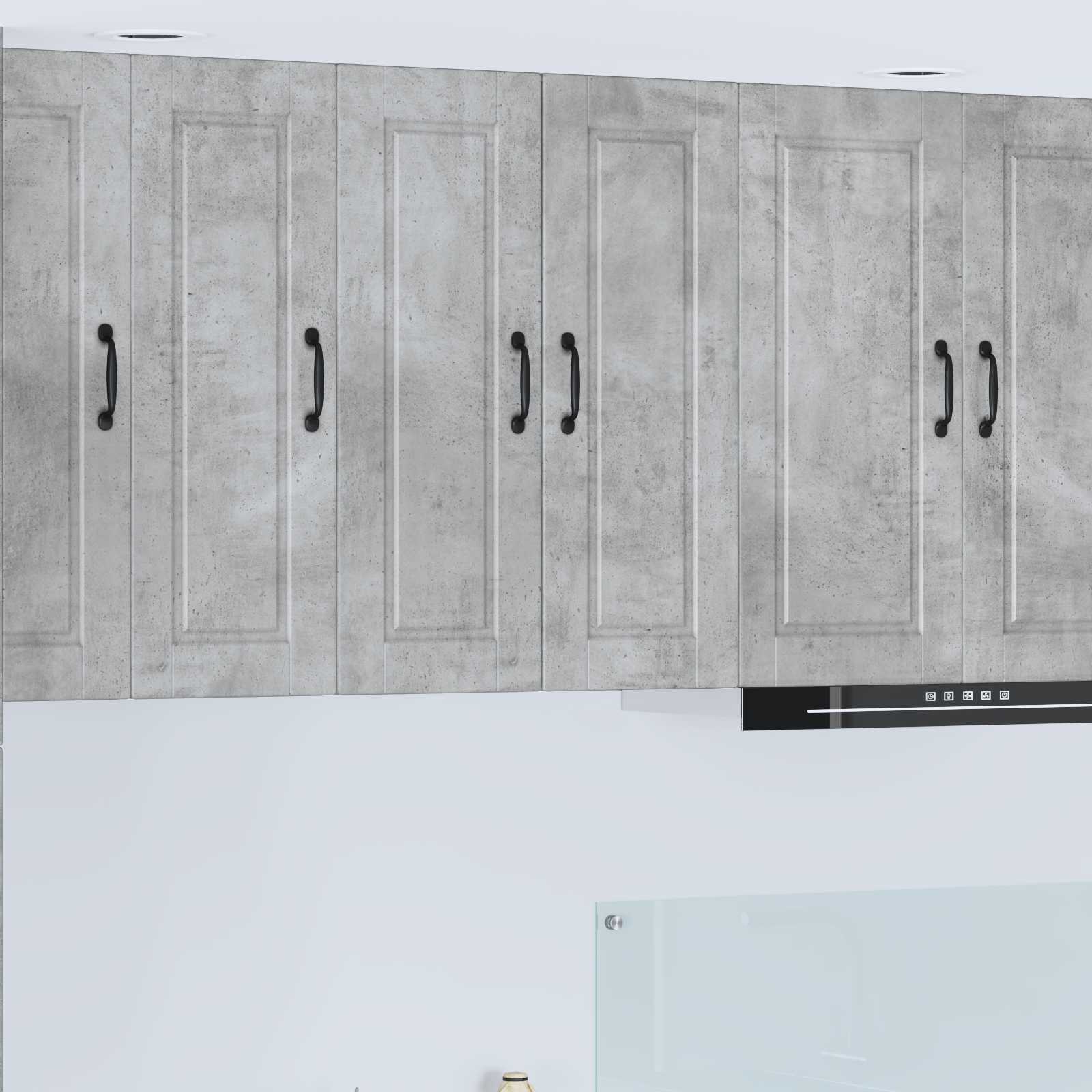 vidaXL Wall Cabinet PORTO Concrete Grey 30 x 31 x 80 cm 1