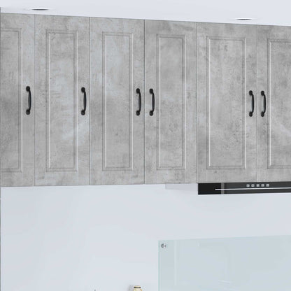 vidaXL Wall Cabinet PORTO Concrete Grey 30 x 31 x 80 cm 1