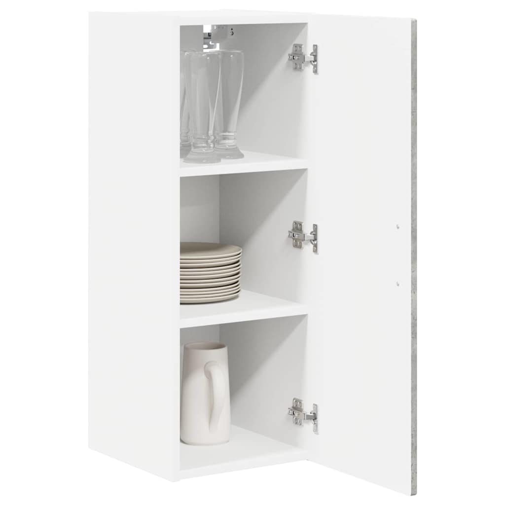 vidaXL Wall Cabinet PORTO Concrete Grey 30 x 31 x 80 cm 3
