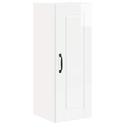 vidaXL Wall Cabinet PORTO High Gloss White 30 x 31 x 80 cm 2
