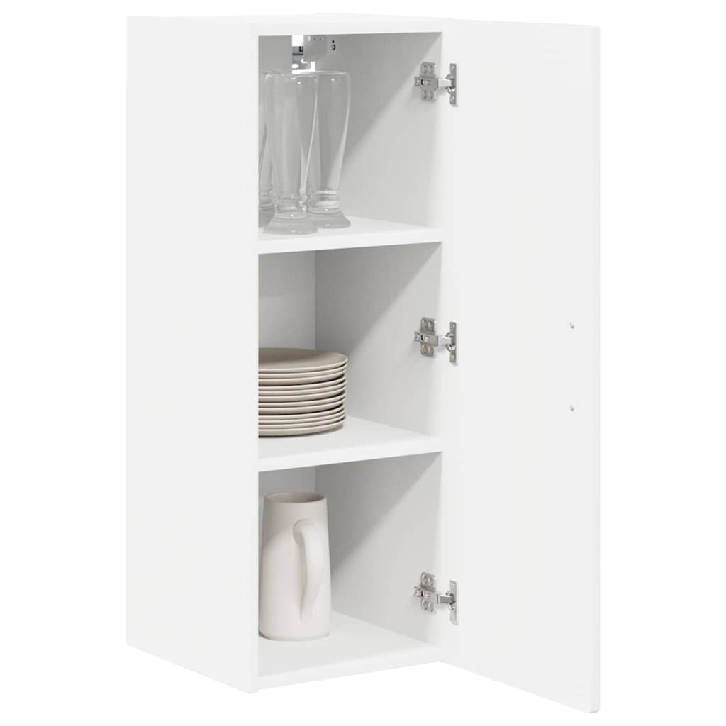 vidaXL Wall Cabinet PORTO High Gloss White 30 x 31 x 80 cm 3