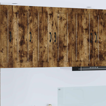 vidaXL Wall Cabinet PORTO Smoked Oak 30 x 31 x 80 cm Engineered Wood 1