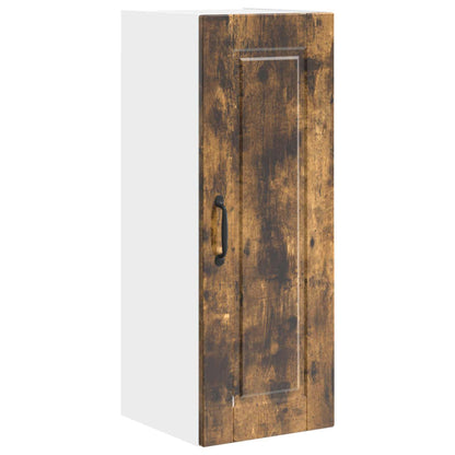 vidaXL Wall Cabinet PORTO Smoked Oak 30 x 31 x 80 cm Engineered Wood 2