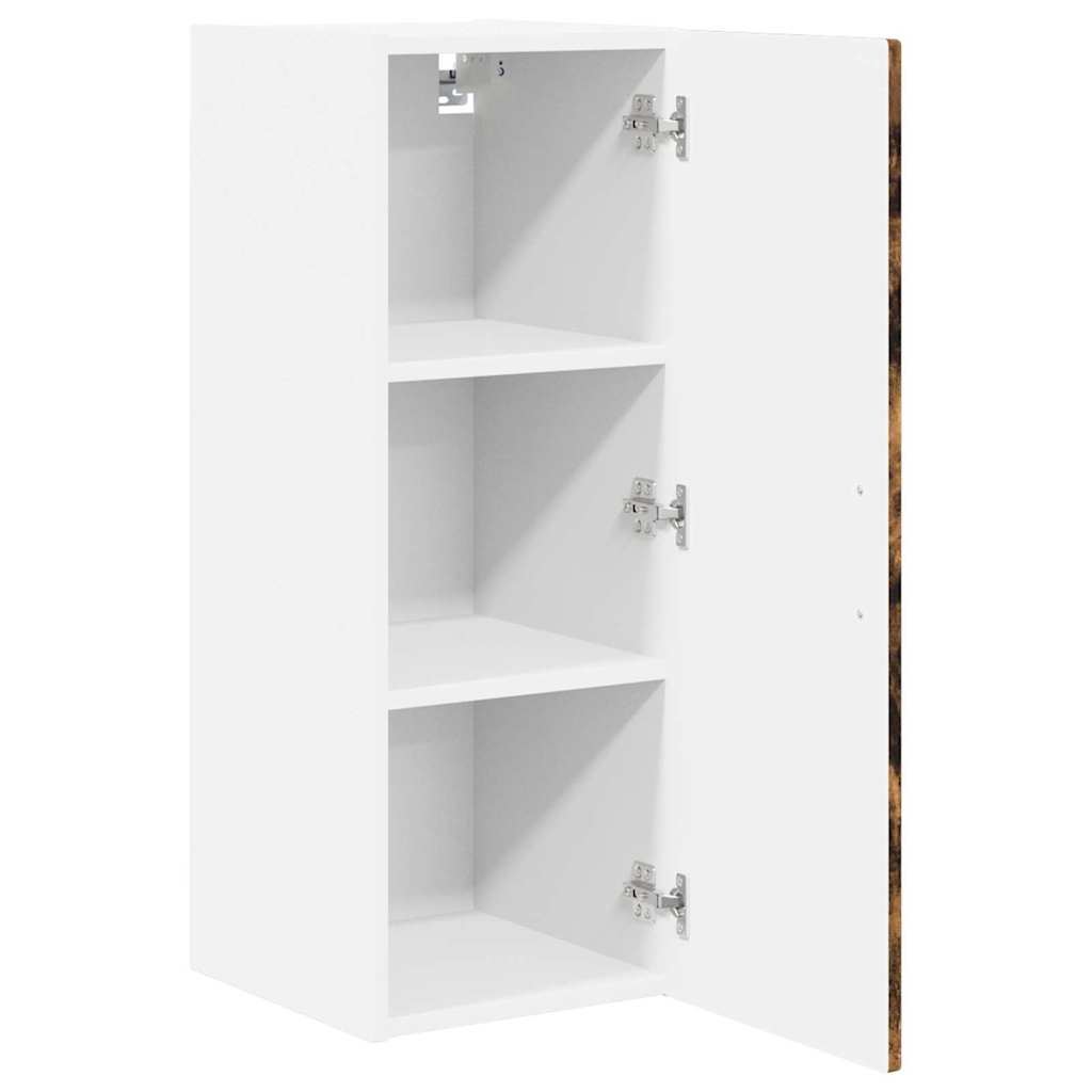 vidaXL Wall Cabinet PORTO Smoked Oak 30 x 31 x 80 cm Engineered Wood 5