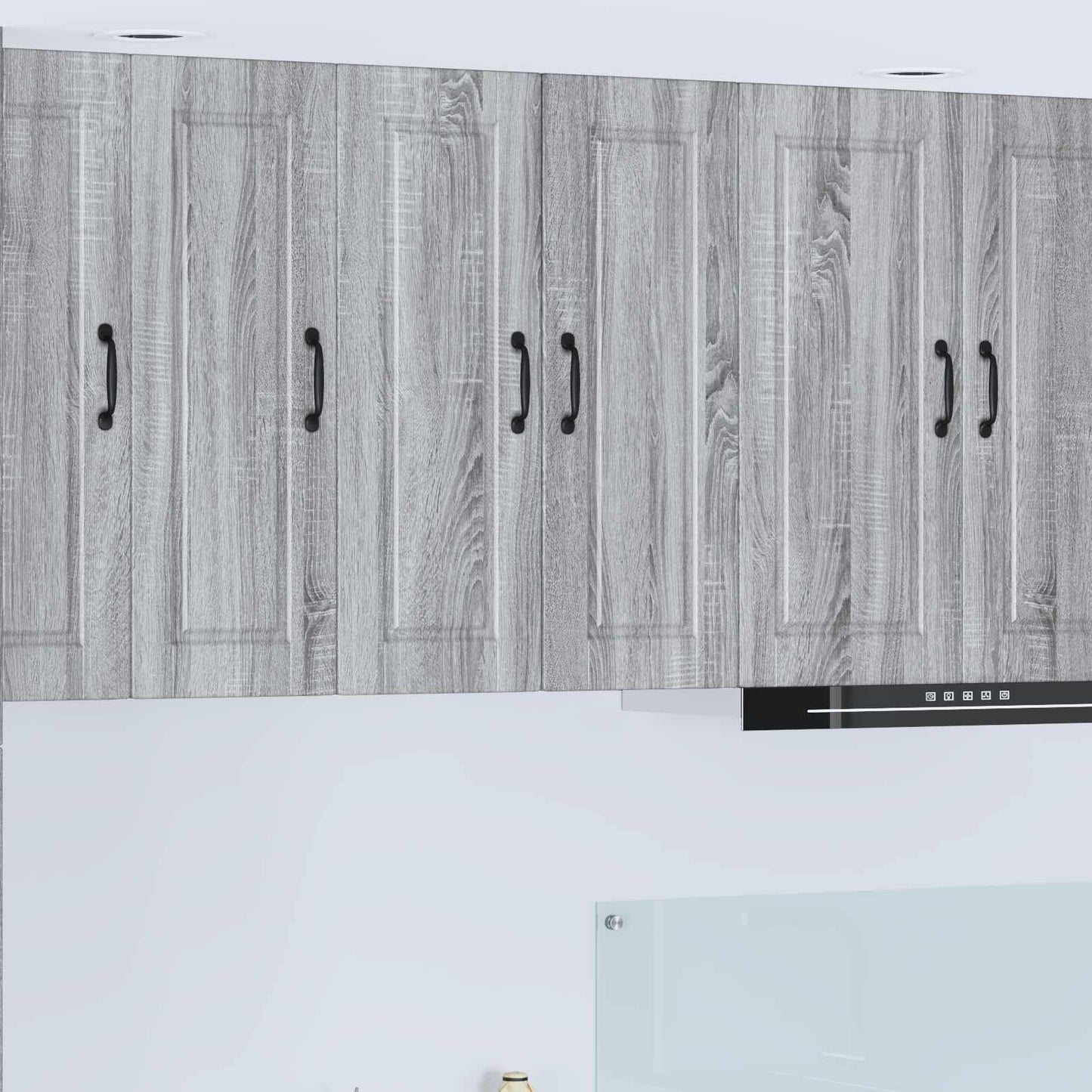 vidaXL Wall Cabinet PORTO Grey Sonoma 30 x 31 x 80 cm Engineered Wood 1