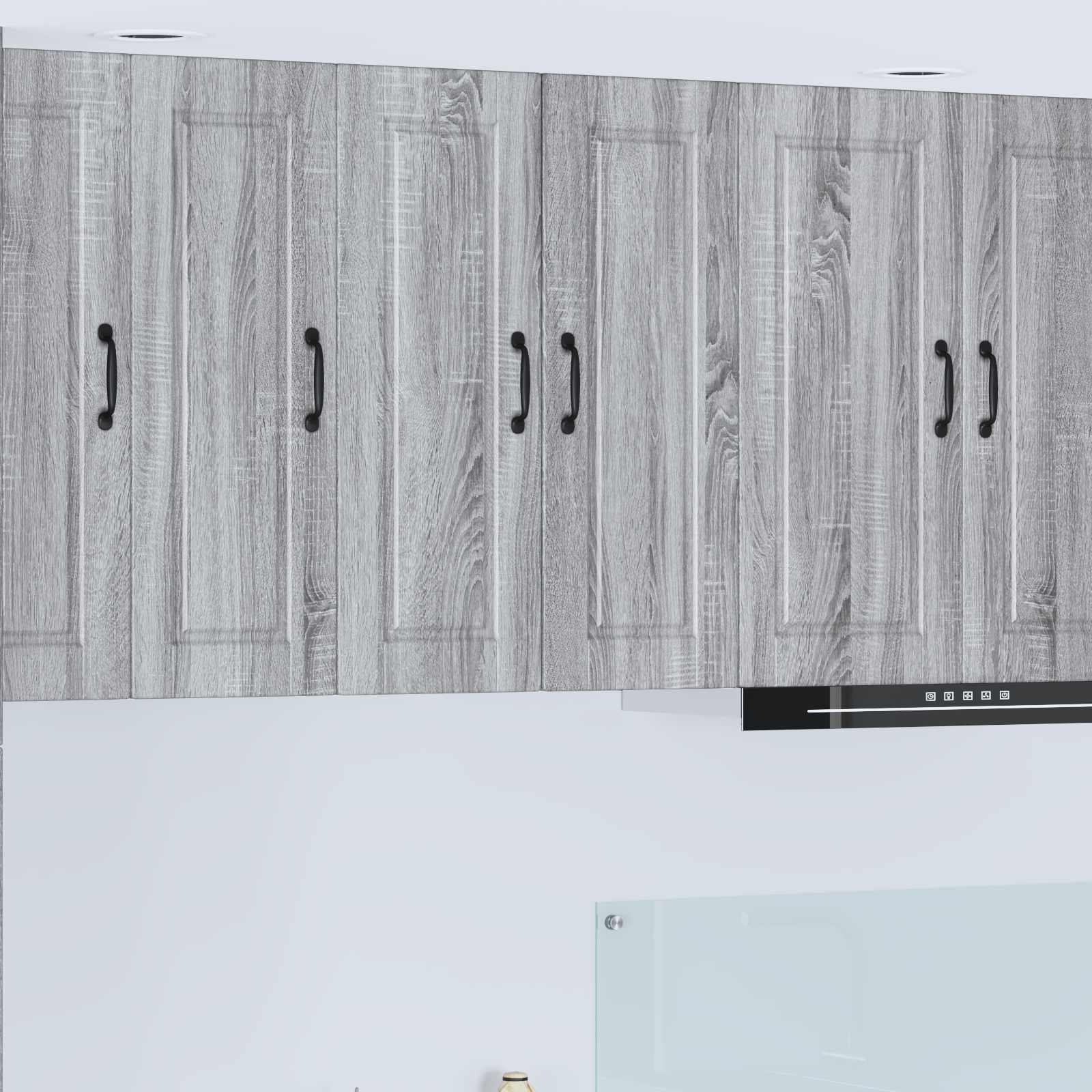 vidaXL Wall Cabinet PORTO Grey Sonoma 30 x 31 x 80 cm Engineered Wood 1