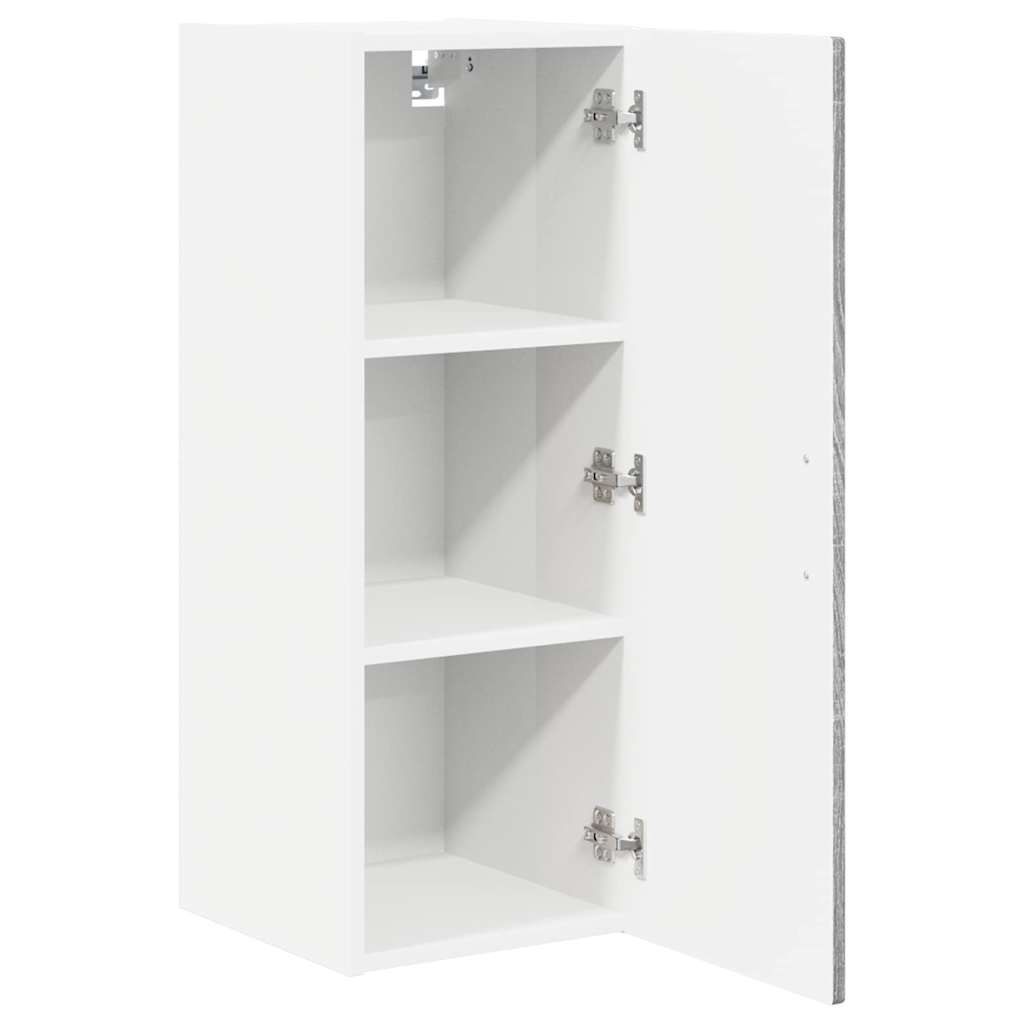 vidaXL Wall Cabinet PORTO Grey Sonoma 30 x 31 x 80 cm Engineered Wood 5
