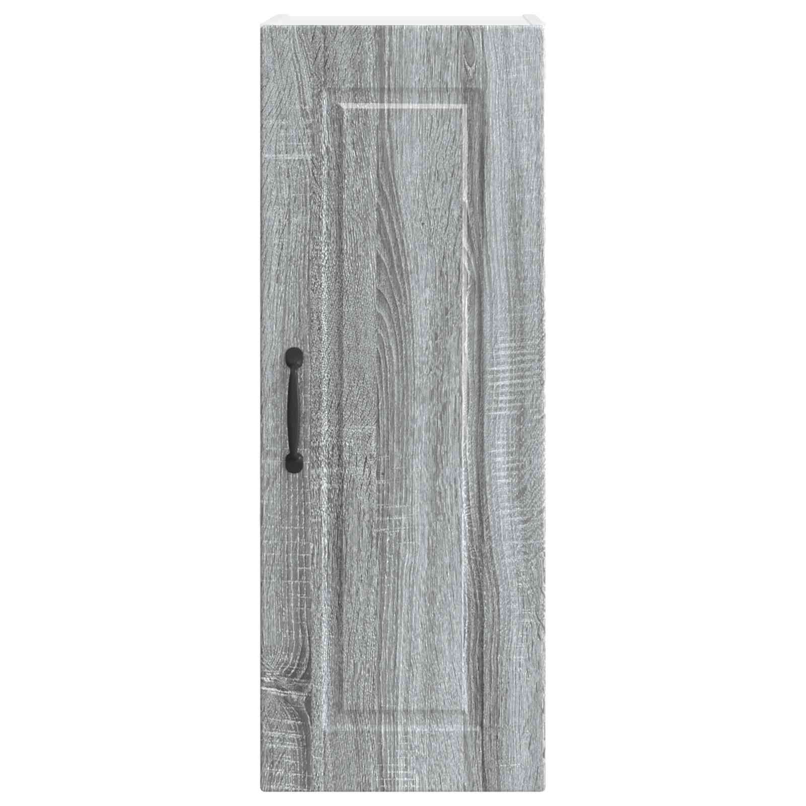 vidaXL Wall Cabinet PORTO Grey Sonoma 30 x 31 x 80 cm Engineered Wood 6