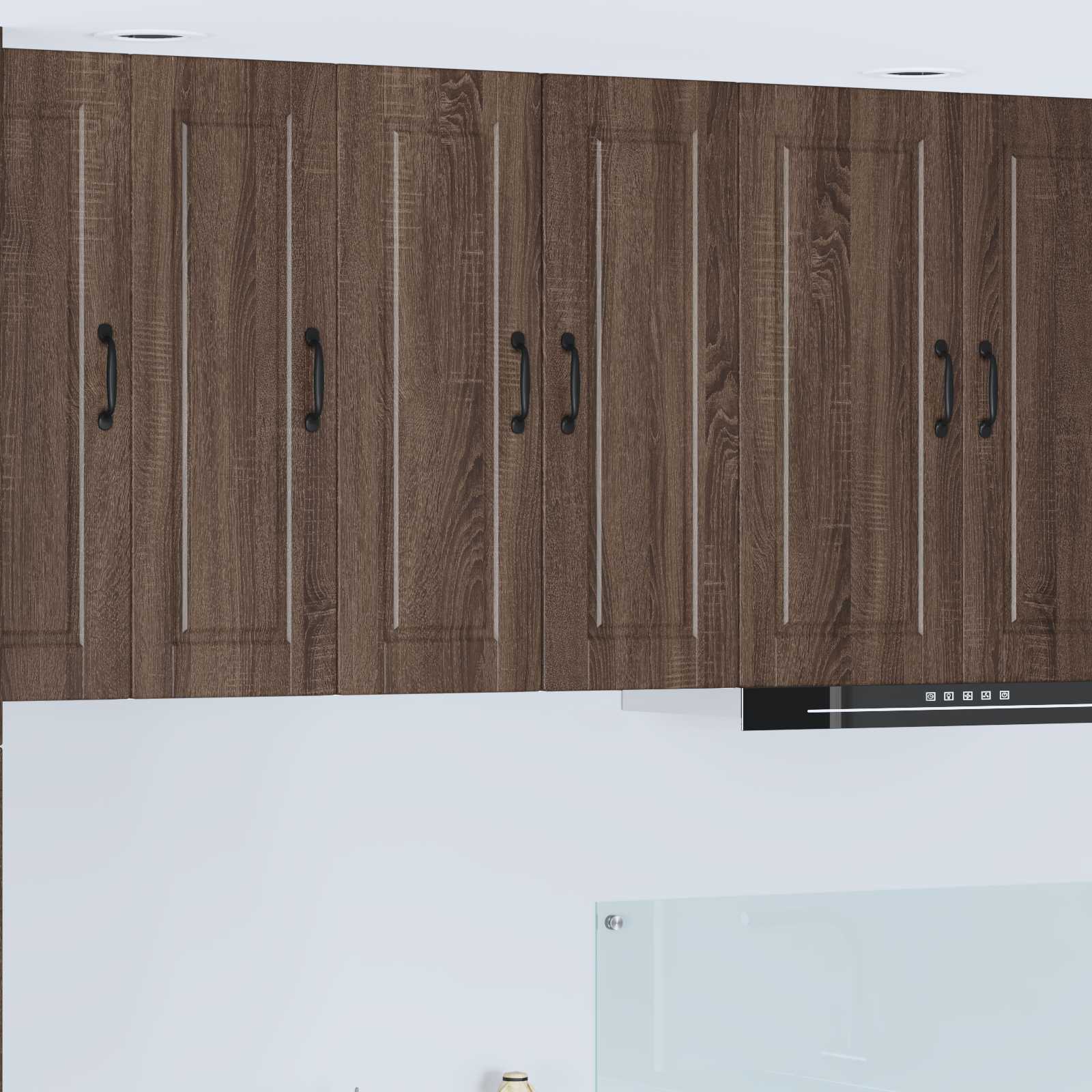 vidaXL Wall Cabinet PORTO Brown Oak 30 x 31 x 80 cm Engineered Wood 1