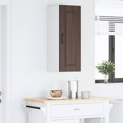 vidaXL Wall Cabinet PORTO Brown Oak 30 x 31 x 80 cm Engineered Wood 4