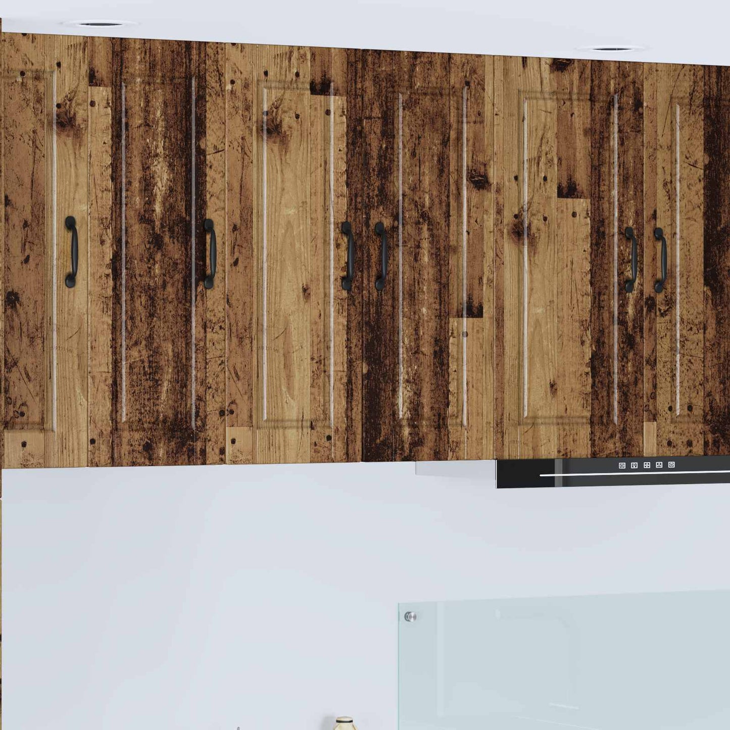 vidaXL Wall Cabinet PORTO Old Wood 30 x 31 x 80 cm Engineered Wood 1