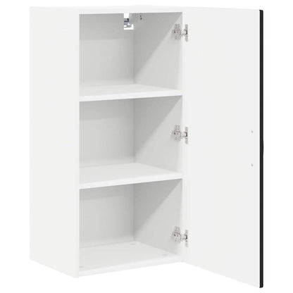 vidaXL Wall Cabinet PORTO Black 40 x 31 x 80 cm Engineered Wood 5