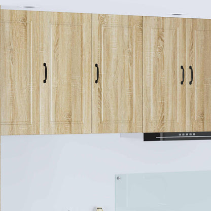vidaXL Wall Cabinet PORTO Sonoma Oak 40 x 31 x 80 cm Engineered Wood 1