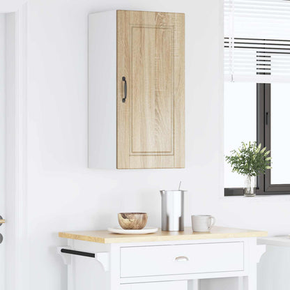 vidaXL Wall Cabinet PORTO Sonoma Oak 40 x 31 x 80 cm Engineered Wood 4