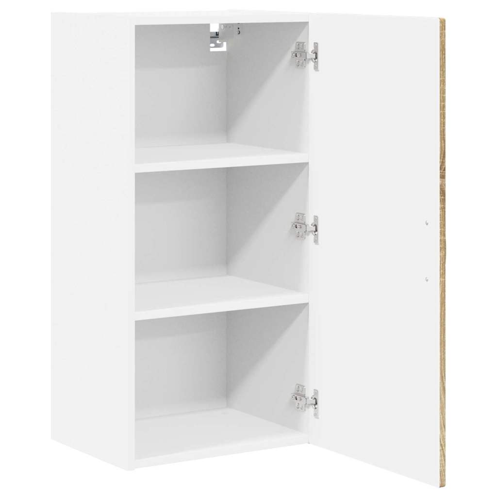 vidaXL Wall Cabinet PORTO Sonoma Oak 40 x 31 x 80 cm Engineered Wood 5
