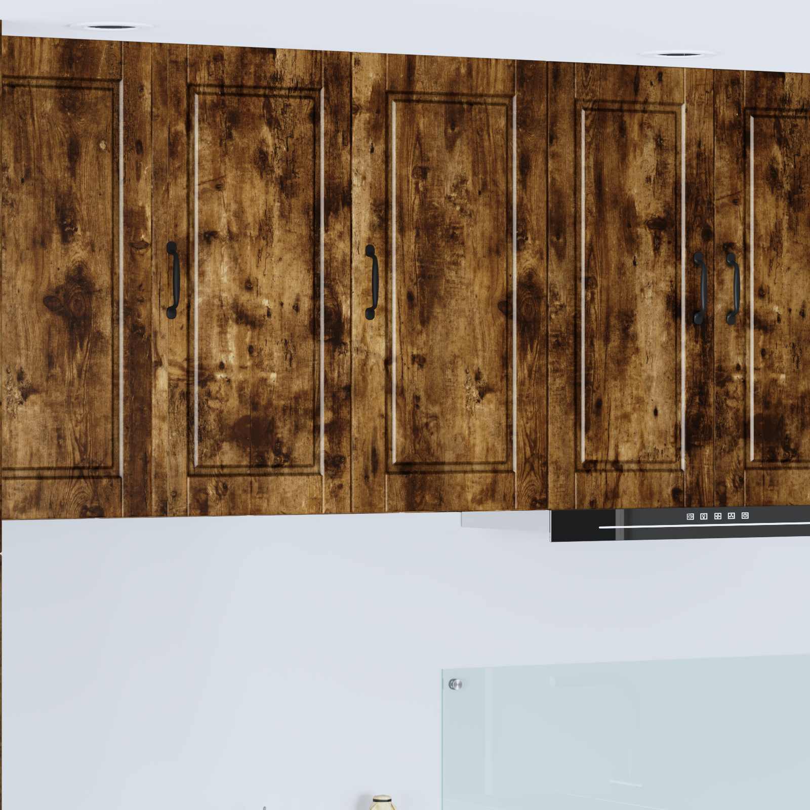 vidaXL Wall Cabinet PORTO Smoked Oak 40 x 31 x 80 cm Engineered Wood 1