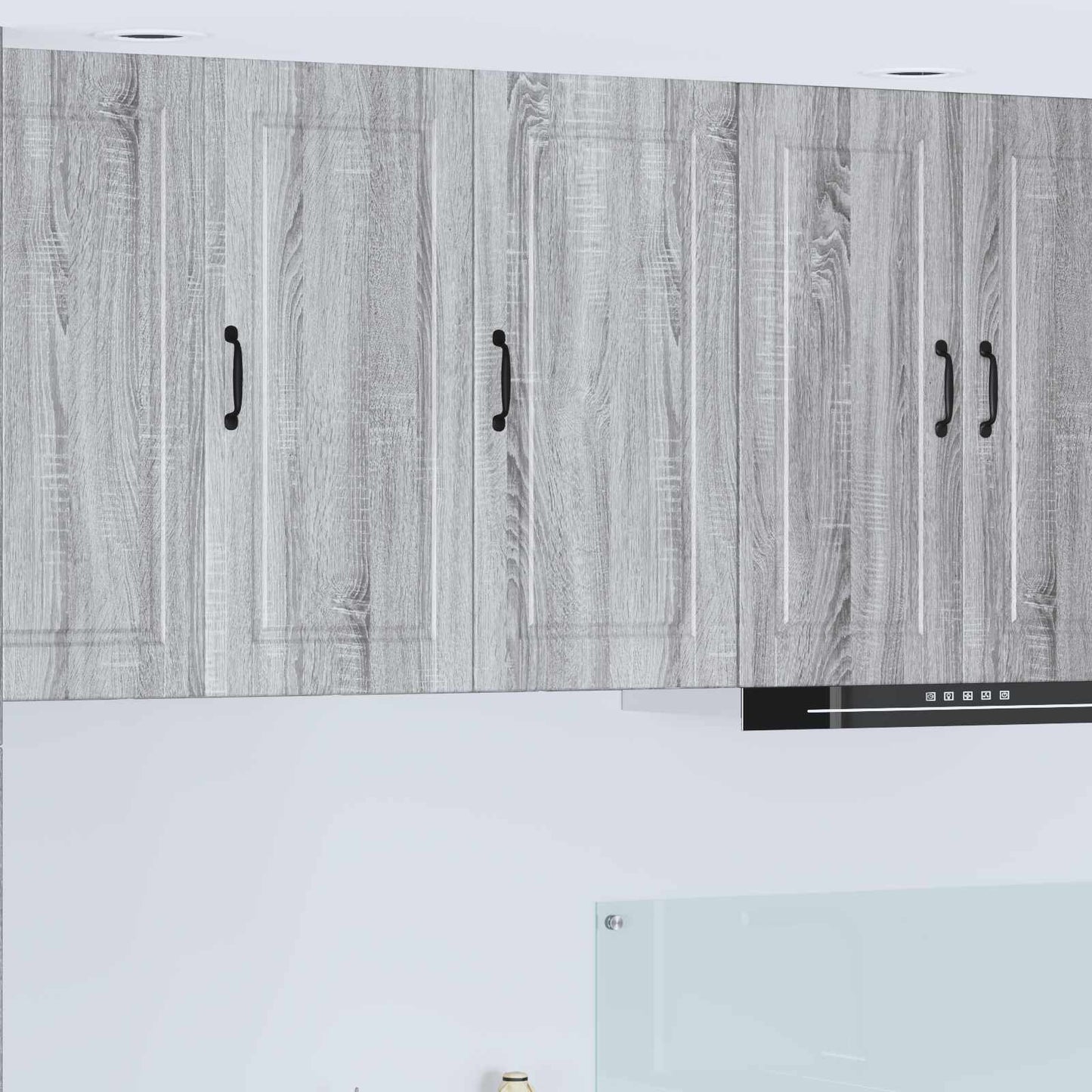 vidaXL Wall Cabinet PORTO Grey Sonoma 40 x 31 x 80 cm Engineered Wood 1