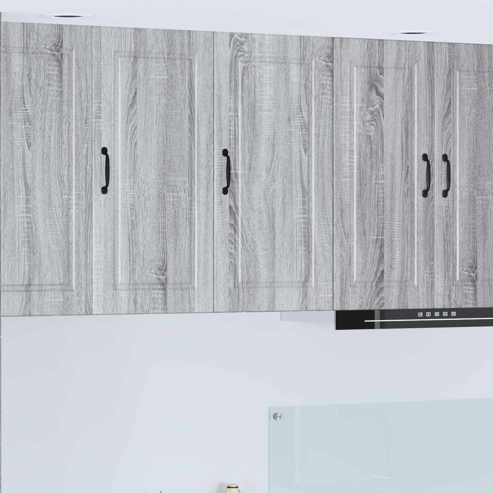 vidaXL Wall Cabinet PORTO Grey Sonoma 40 x 31 x 80 cm Engineered Wood 1