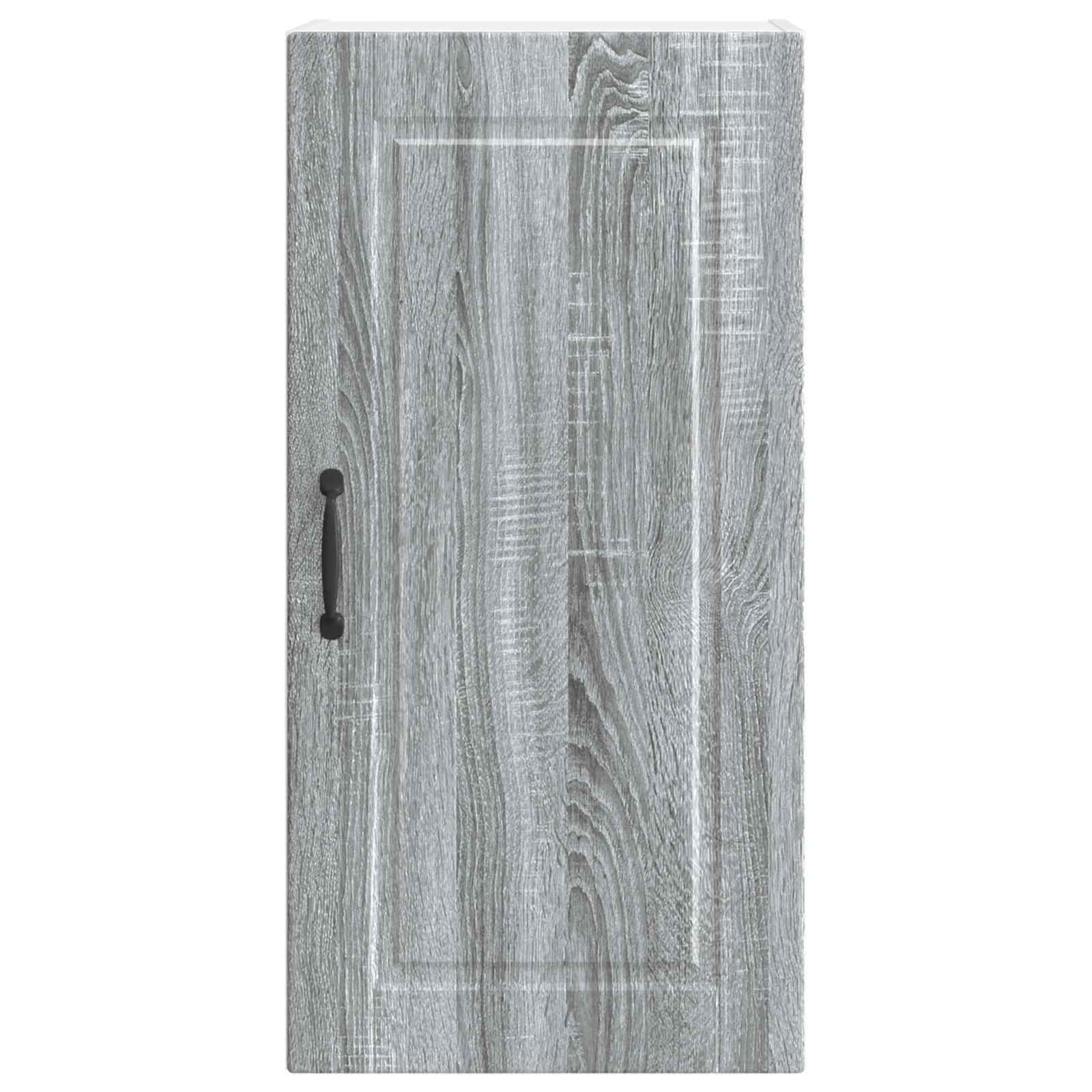 vidaXL Wall Cabinet PORTO Grey Sonoma 40 x 31 x 80 cm Engineered Wood 6