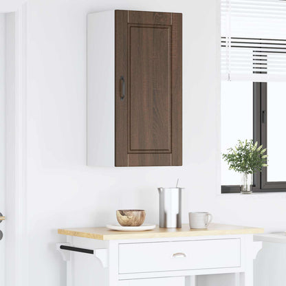 vidaXL Wall Cabinet PORTO Brown Oak 40 x 31 x 80 cm Engineered Wood 4