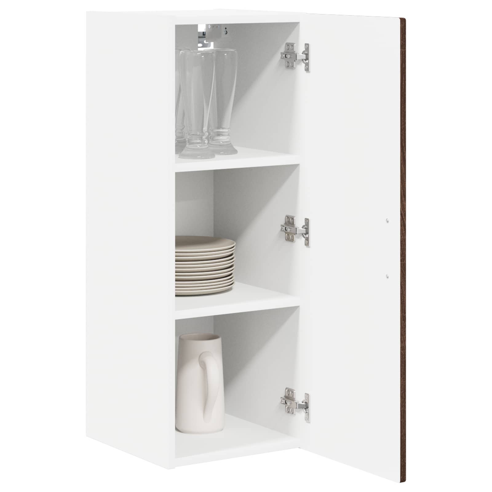 vidaXL Wall Cabinet PORTO Brown Oak 40 x 31 x 80 cm Engineered Wood 3