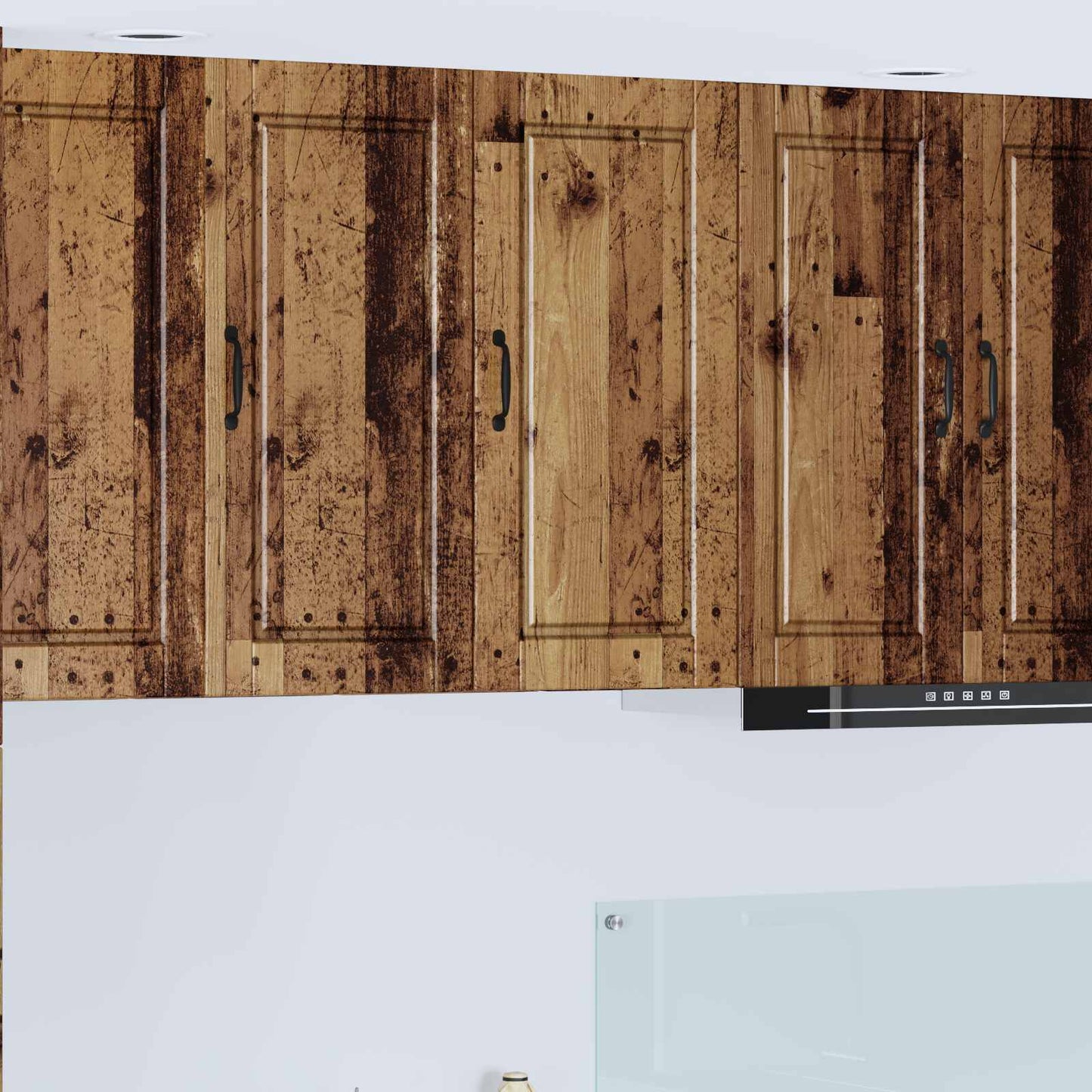 vidaXL Wall Cabinet PORTO Old Wood 40 x 31 x 80 cm Engineered Wood 1