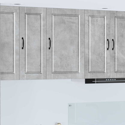 vidaXL Kitchen Wall Cabinet "Porto" Engineered Wood Concrete Grey