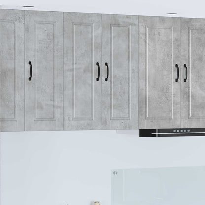 vidaXL Kitchen Wall Cabinet "Porto" Engineered Wood Concrete Grey