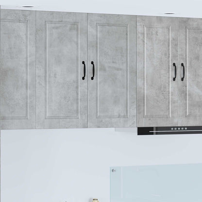 vidaXL Kitchen Wall Cabinet "Porto" Engineered Wood Concrete Grey