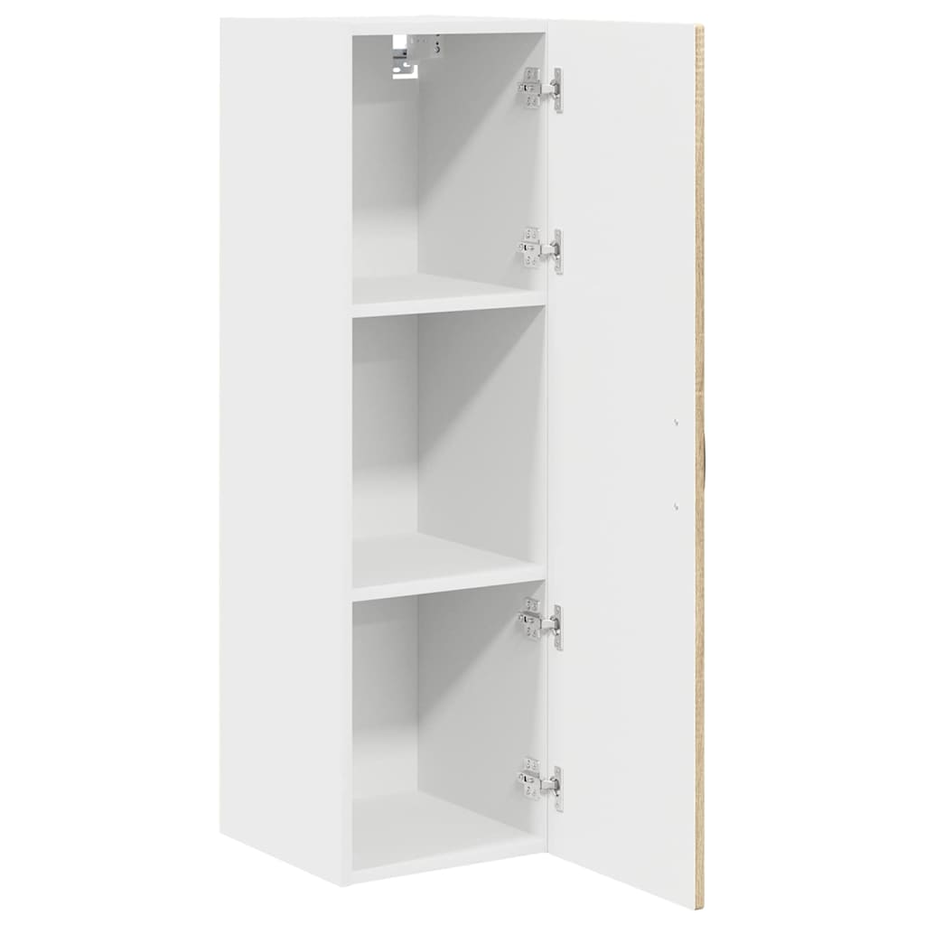 vidaXL Wall Cabinet PORTO Sonoma Oak 30 x 31 x 100 cm Engineered Wood 5