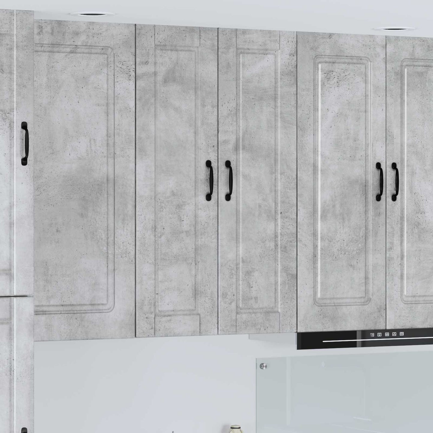 vidaXL Wall Cabinet PORTO Concrete Grey 30 x 31 x 100 cm 1
