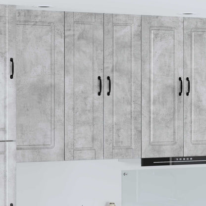 vidaXL Wall Cabinet PORTO Concrete Grey 30 x 31 x 100 cm 1