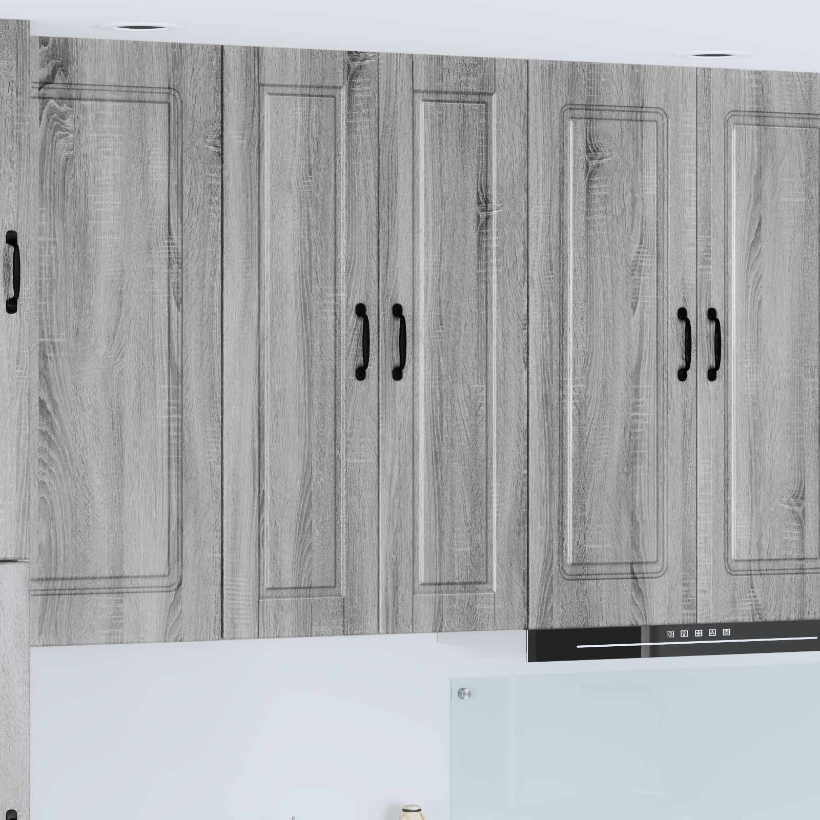 vidaXL Wall Cabinet PORTO Grey Sonoma 30 x 31 x 100 cm Engineered Wood 1