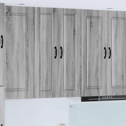 vidaXL Wall Cabinet PORTO Grey Sonoma 30 x 31 x 100 cm Engineered Wood 1