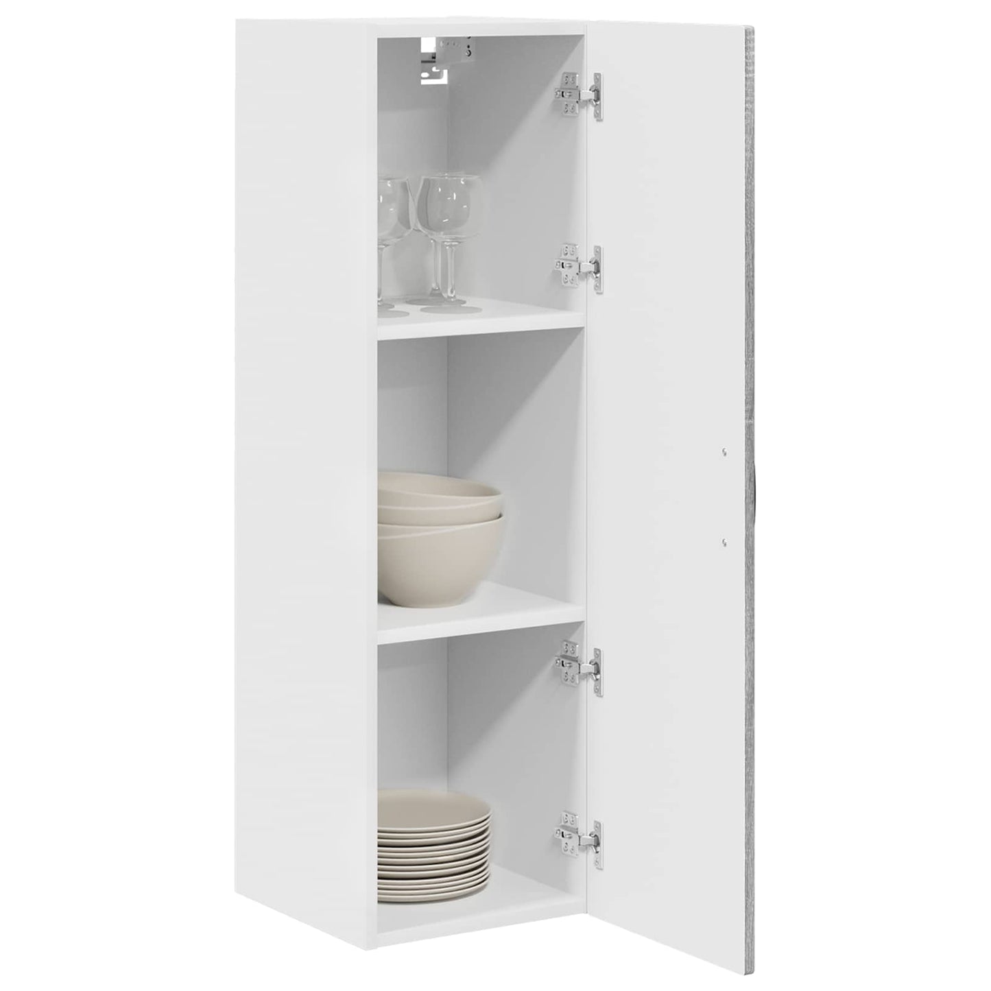 vidaXL Wall Cabinet PORTO Grey Sonoma 30 x 31 x 100 cm Engineered Wood 3