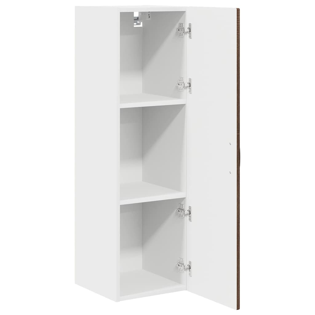 vidaXL Wall Cabinet PORTO Brown Oak 30 x 31 x 100 cm Engineered Wood 5