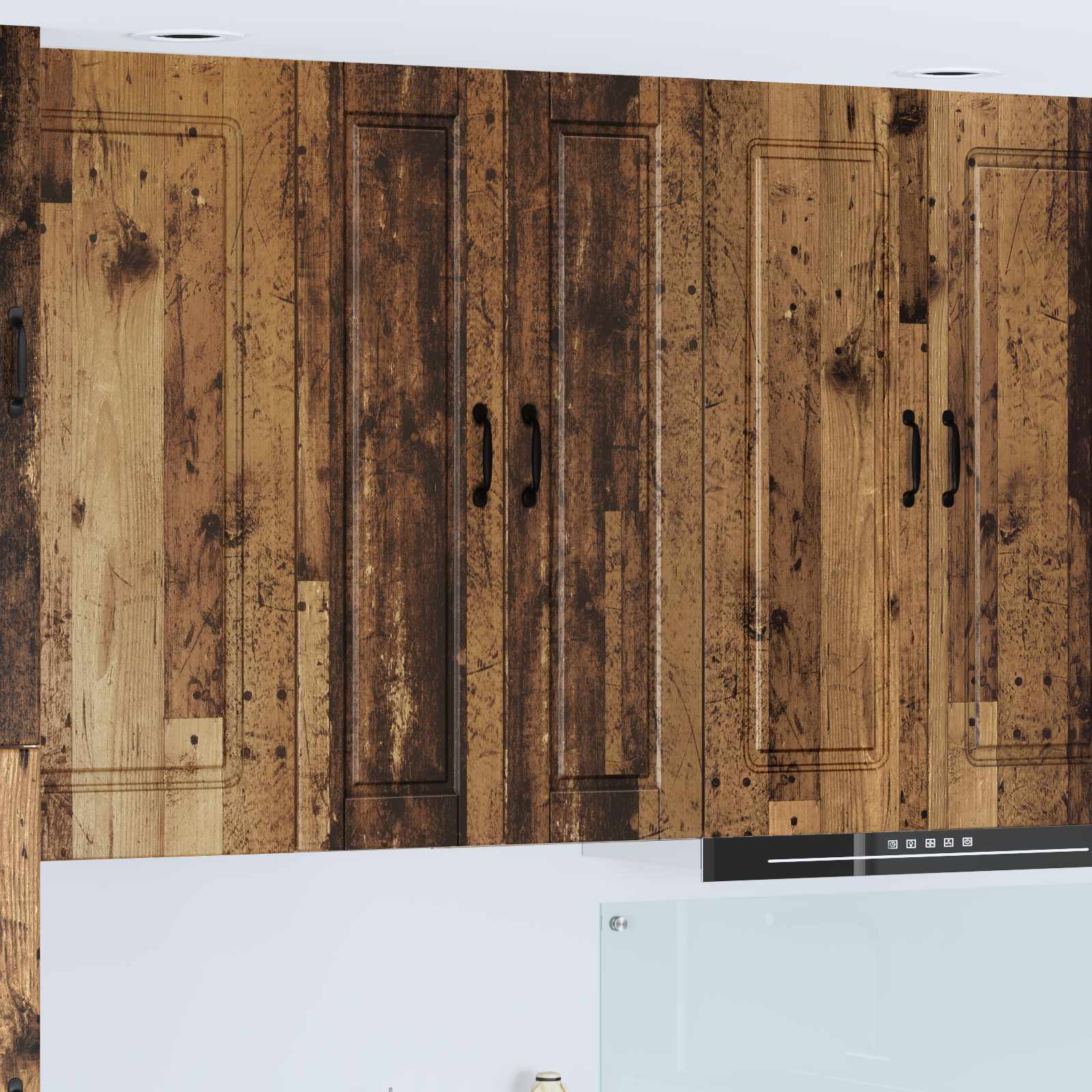 vidaXL Wall Cabinet PORTO Old Wood 30 x 31 x 100 cm Engineered Wood 1