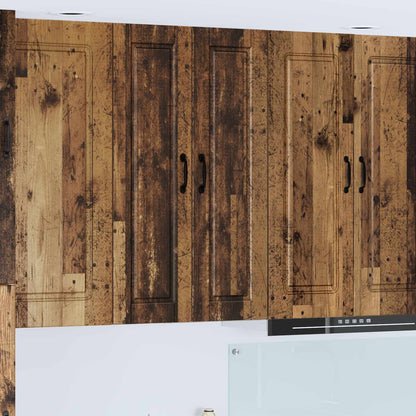 vidaXL Wall Cabinet PORTO Old Wood 30 x 31 x 100 cm Engineered Wood 1