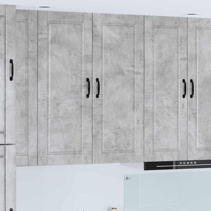 vidaXL Kitchen Wall Cabinet "Porto" Engineered Wood Concrete Grey