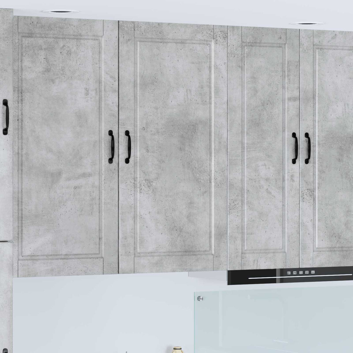 vidaXL Kitchen Wall Cabinet "Porto" Engineered Wood Concrete Grey