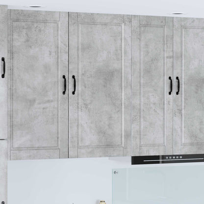 vidaXL Kitchen Wall Cabinet "Porto" Engineered Wood Concrete Grey