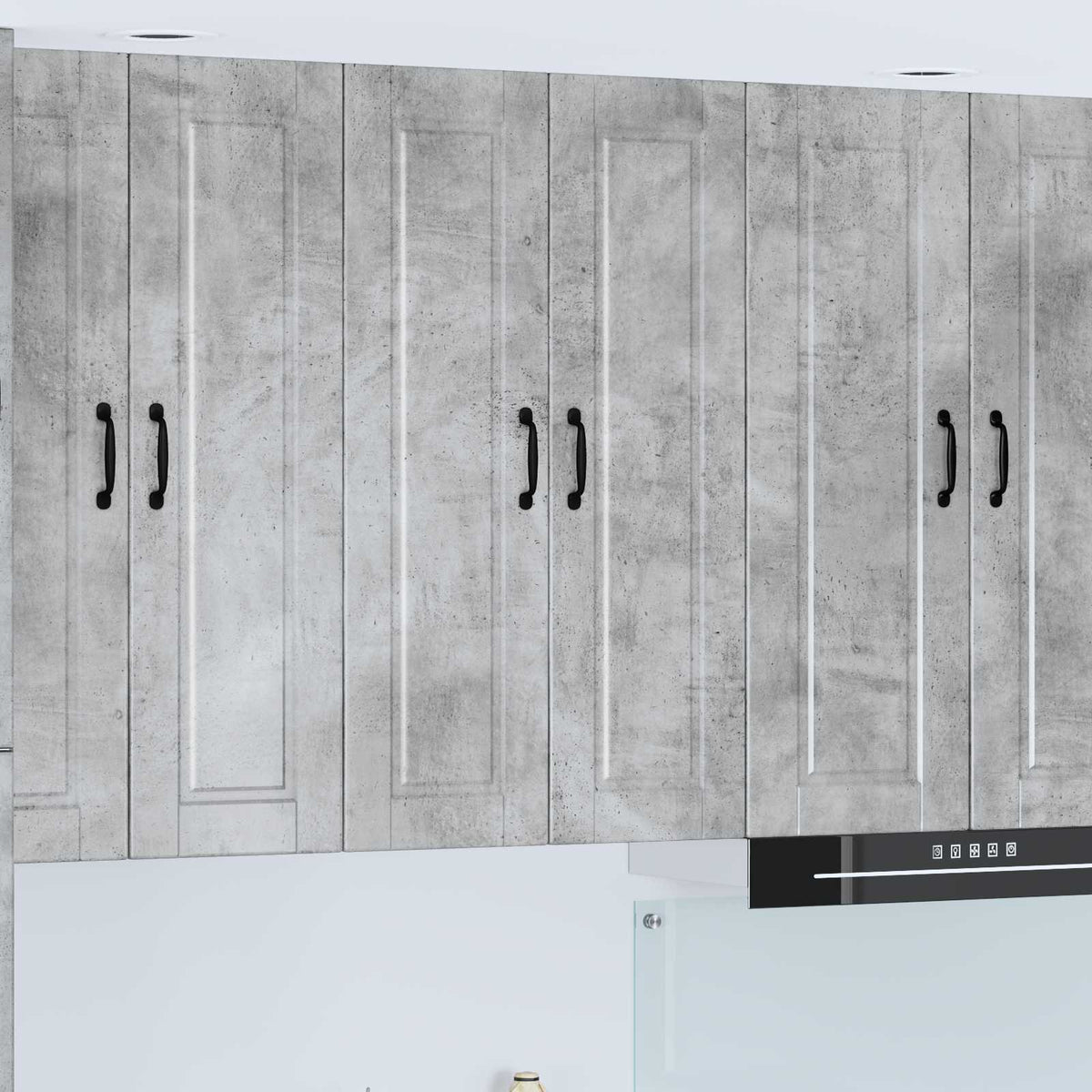 vidaXL Kitchen Wall Cabinet "Porto" Engineered Wood Concrete Grey