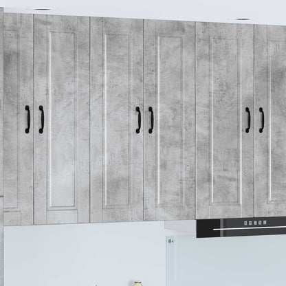 vidaXL Kitchen Wall Cabinet "Porto" Engineered Wood Concrete Grey