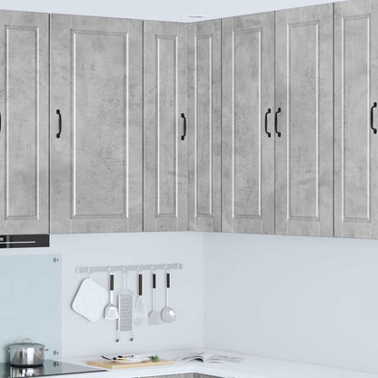 vidaXL Kitchen Wall Cabinet "Porto" Engineered Wood Concrete Grey