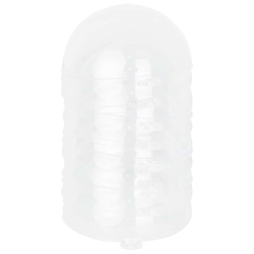 vidaXL Christmas Bauble Set 100 pcs Transparent Ø 10 cm Plastic 5